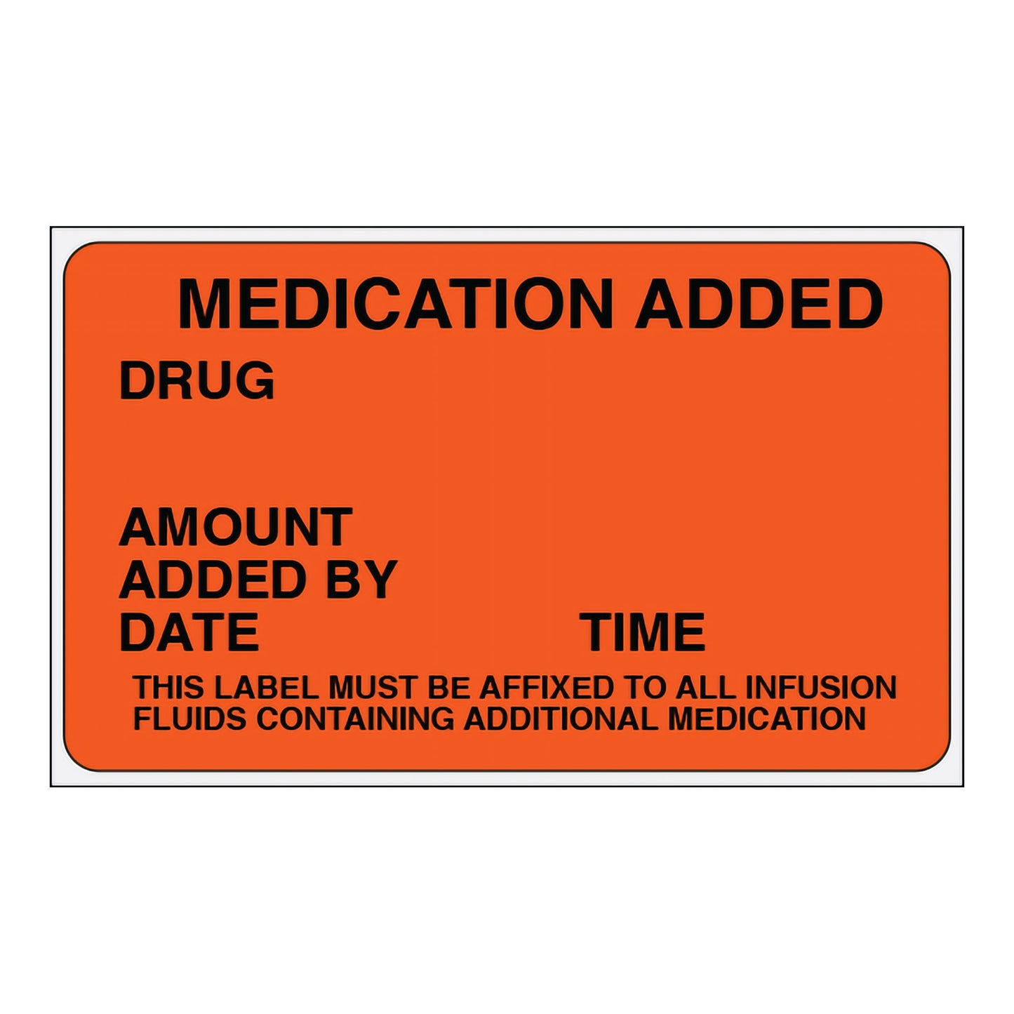 Shamrock Anesthesia Pre-Printed Label, 2.5 x 1.5 Inch