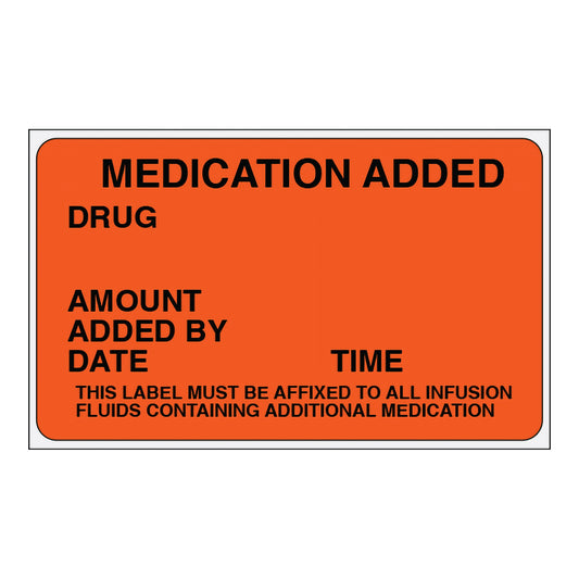 Shamrock Anesthesia Pre-Printed Label, 2.5 x 1.5 Inch