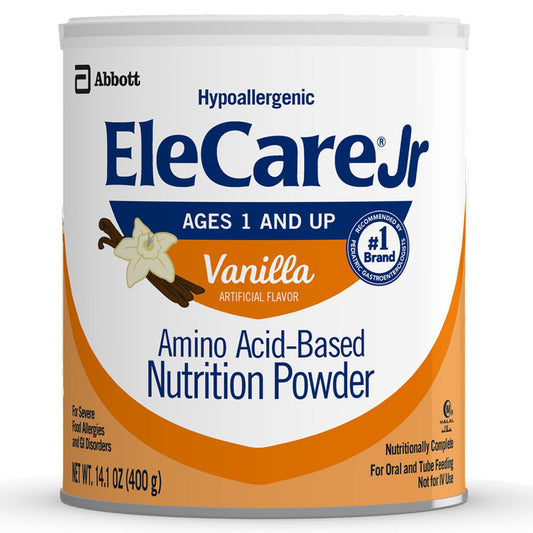 Pediatric Oral Supplement EleCare® Jr Vanilla Flavor 14.1 oz. Can Powder Amino Acid Protein Maldigestion