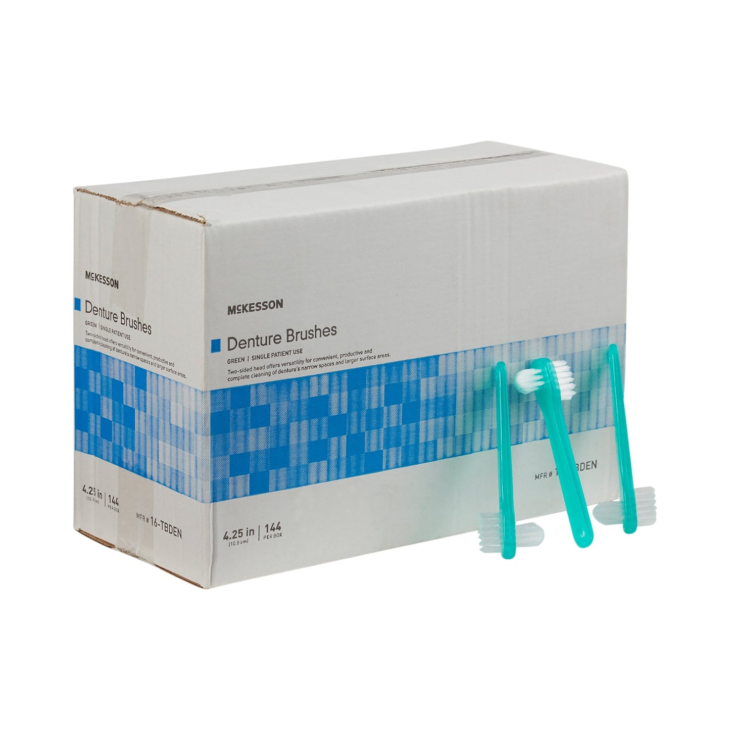 DENTURE BRUSH, LF (144/BX 10BX/CS)