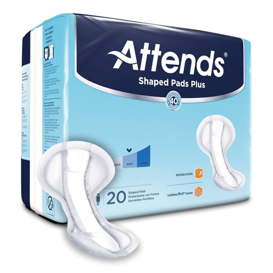 Attends® Shaped Bladder Control Pads, Plus