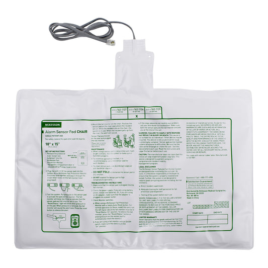 McKesson Chair Alarm Sensor Pad, 10 x 15 Inch
