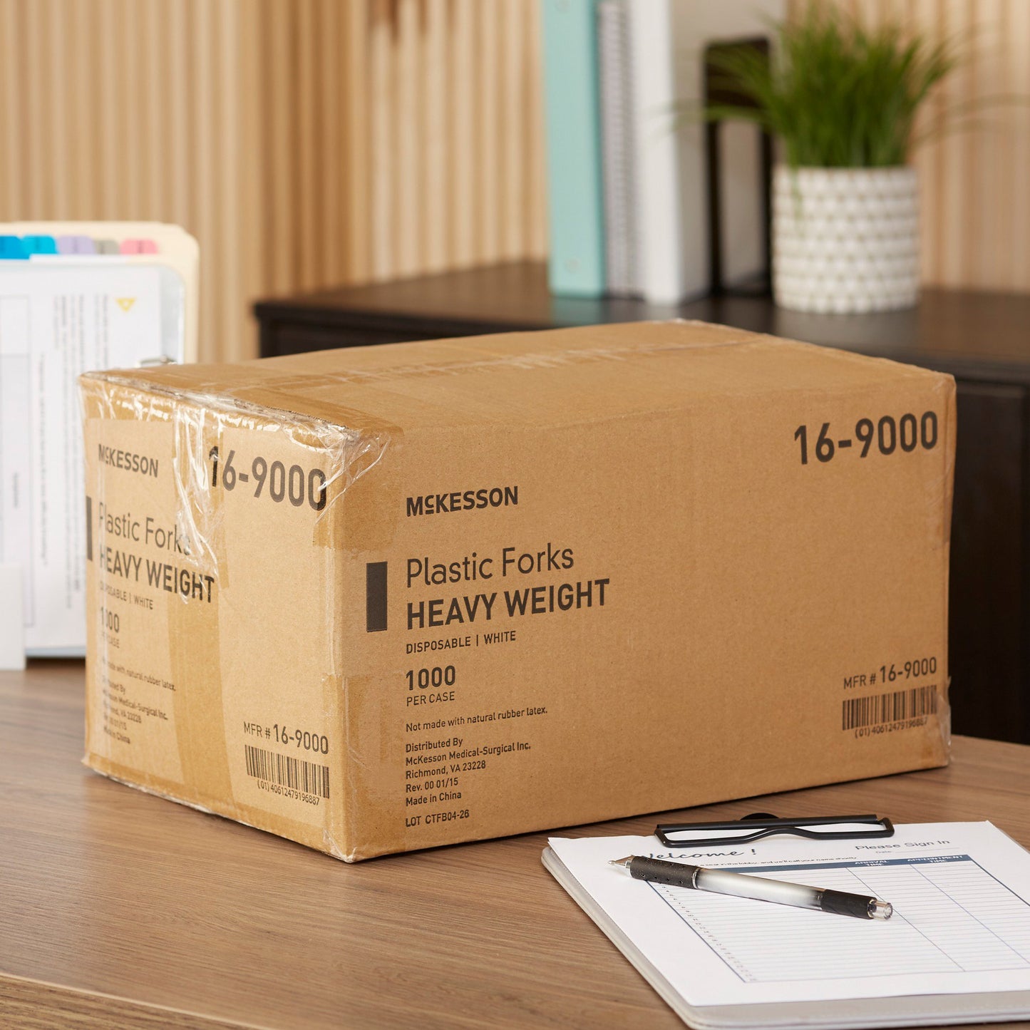 FORK, PLASTIC HVY WGHT WHT (1000/CS)