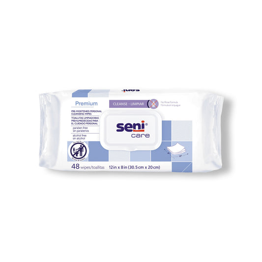 WASHCLOTH, PERINEAL SENI CARE 12"X8" (48/PK 12PK/CS)