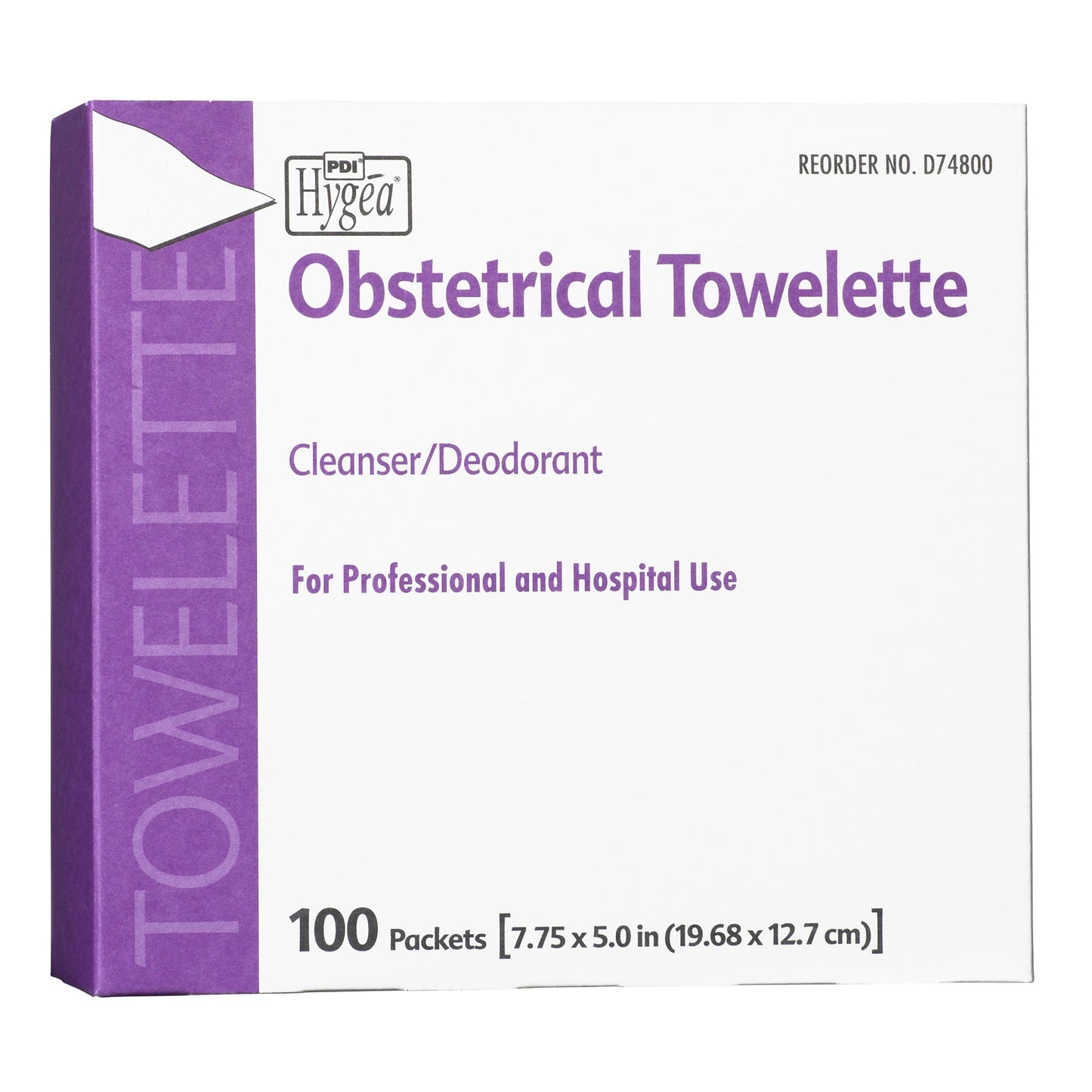 Obstetrical Cleansing Towelette Hygea Individual Packet Scented 100 Count