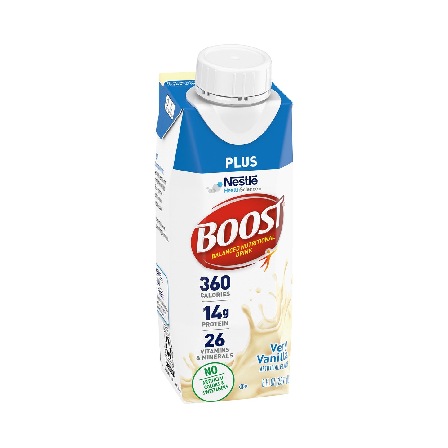 Oral Supplement Boost Plus Very Vanilla Flavor Liquid 8 oz. Carton
