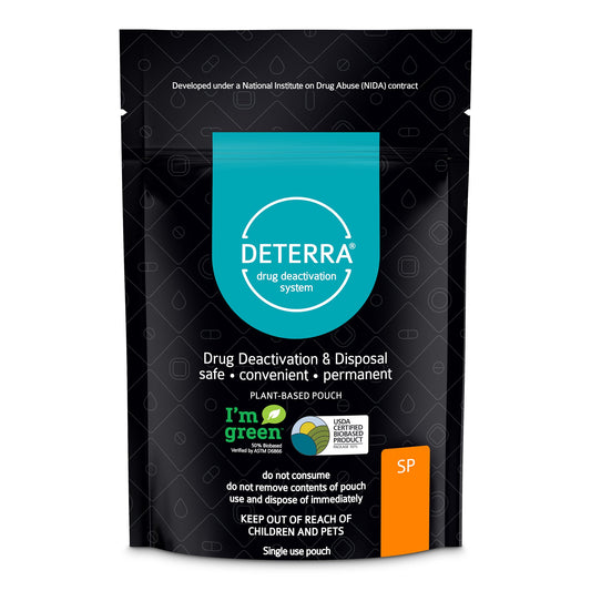 Deterra® Drug Disposal Pouch for Disposal of Pharmaceuticals, Small