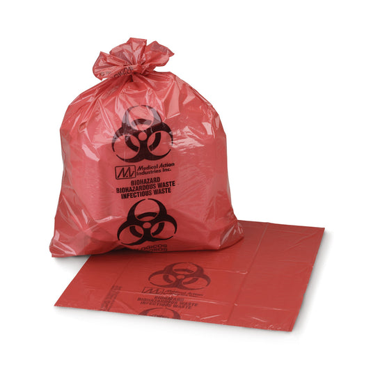 McKesson Biohazard Waste Bag, 40 – 45 gallon Capacity, 17 x 23 x 46 Inch