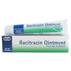 First Aid Antibiotic Bacitracin G & W Ointment 1 oz. Tube
