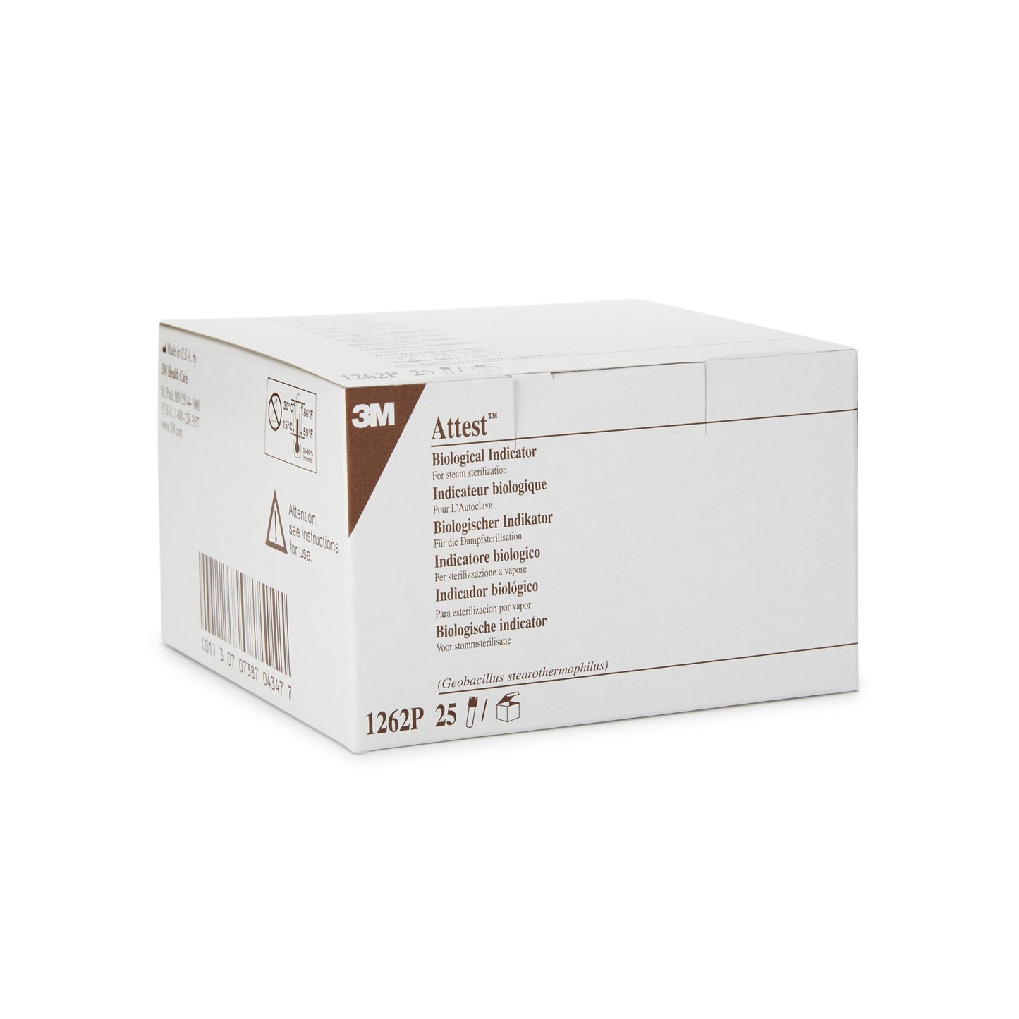 INDICATOR, BIOLOGICAL STEAM ATTEST (25/BX) 3M