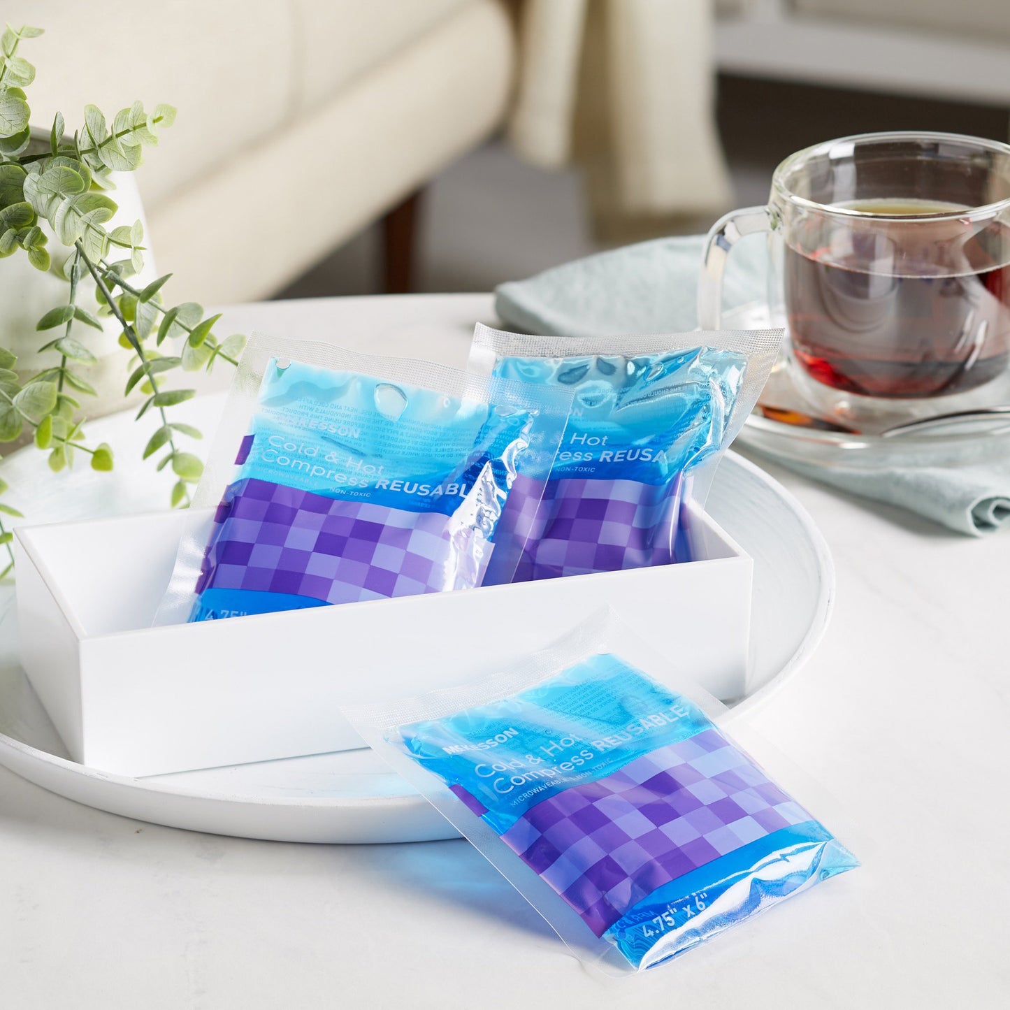 COMPRESS, REUSABLE HOT/COLD 4"X6" LF (24/CS)