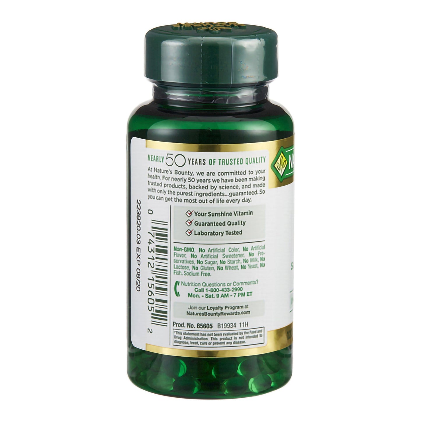 VITAMIN D, SGEL 1000IU (100/BT)
