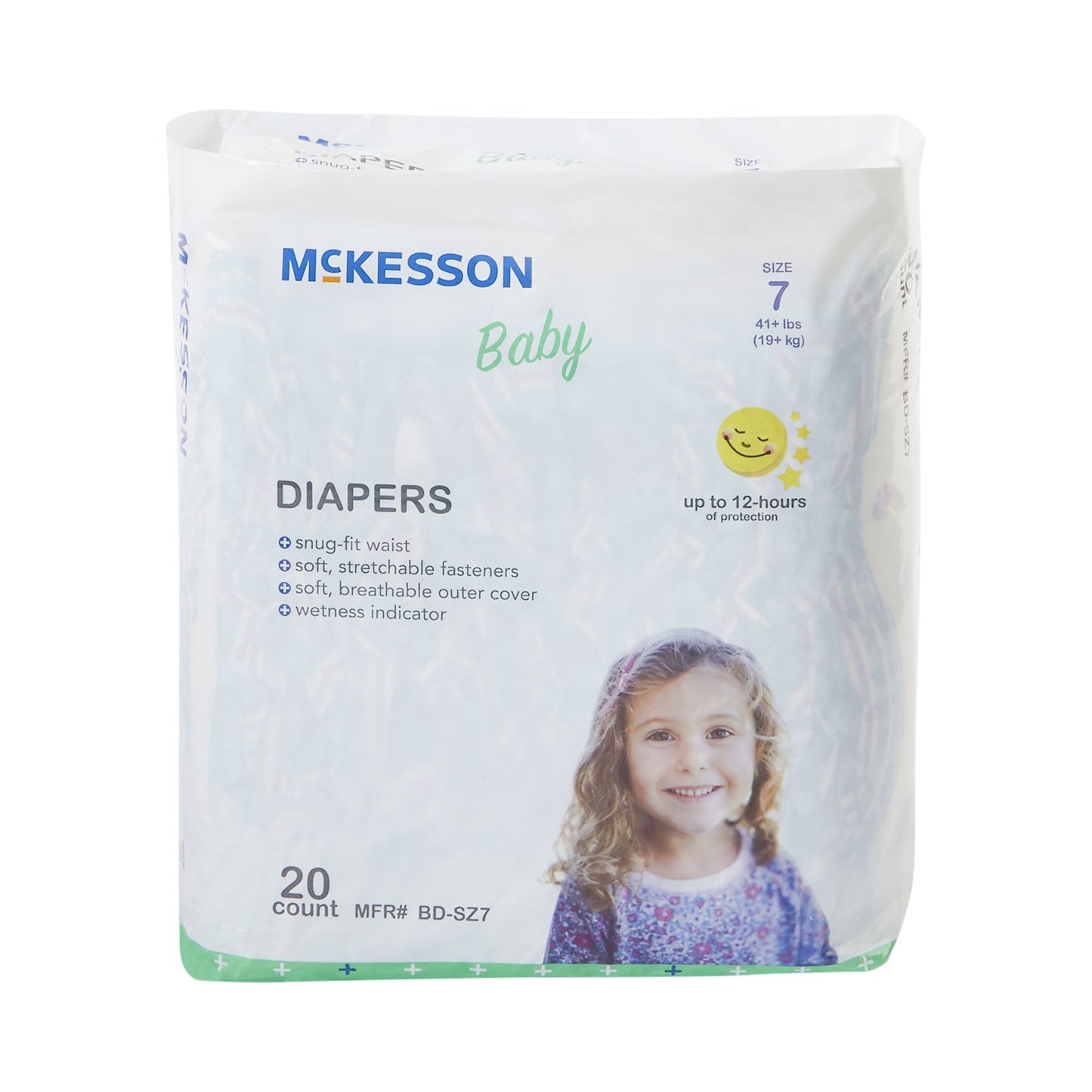 DIAPER, BABY SZ7 41+LBS (20/BG4BG/CS)