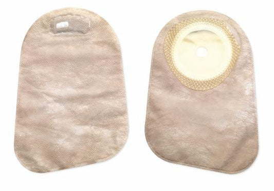 Premier™ One-Piece Closed End Beige Ostomy Pouch, Cut to fit 75 x 65 mm Oval