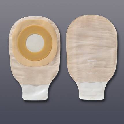 Premier™ Flextend™ One-Piece Beige Colostomy Pouch, Pre-cut to Fit 44 mm