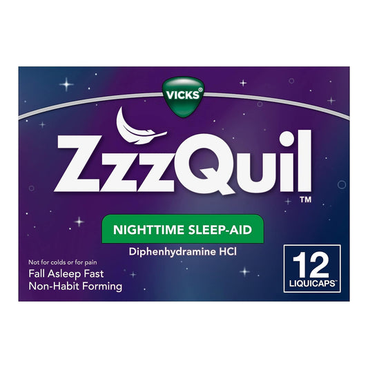 ZZZQUIL, LIQ CAP NIGHTTIME SLEEP AID (12/CT)
