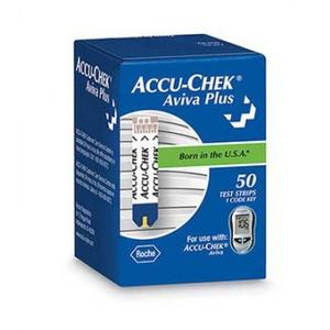 Roche Diagnostics Accu-Chek® Aviva Plus Blood Glucose Test Strip 50 Count, 3/5µL Sample