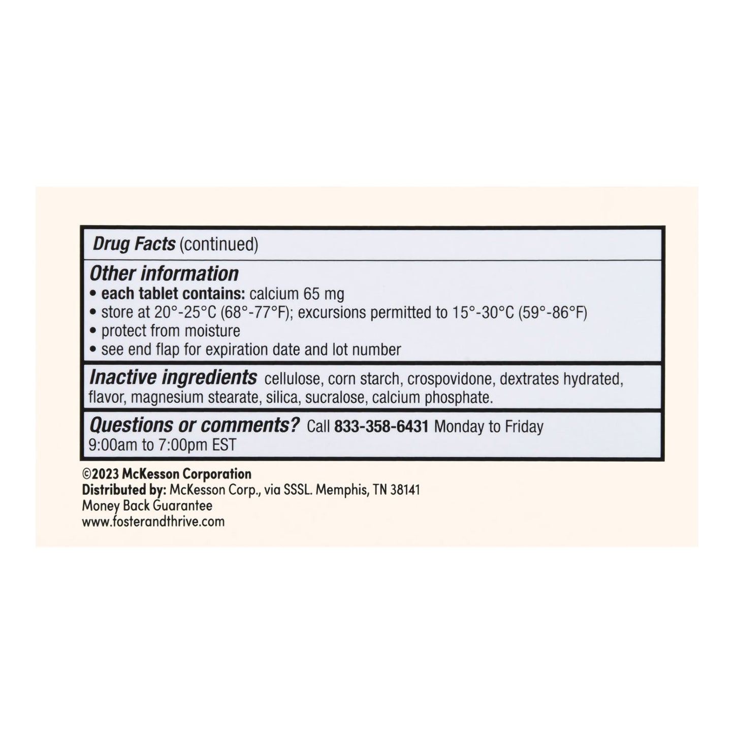 Foster & Thrive™ Gas Relief 80 mg Simethicone Chewable Tablets, Mint Flavor