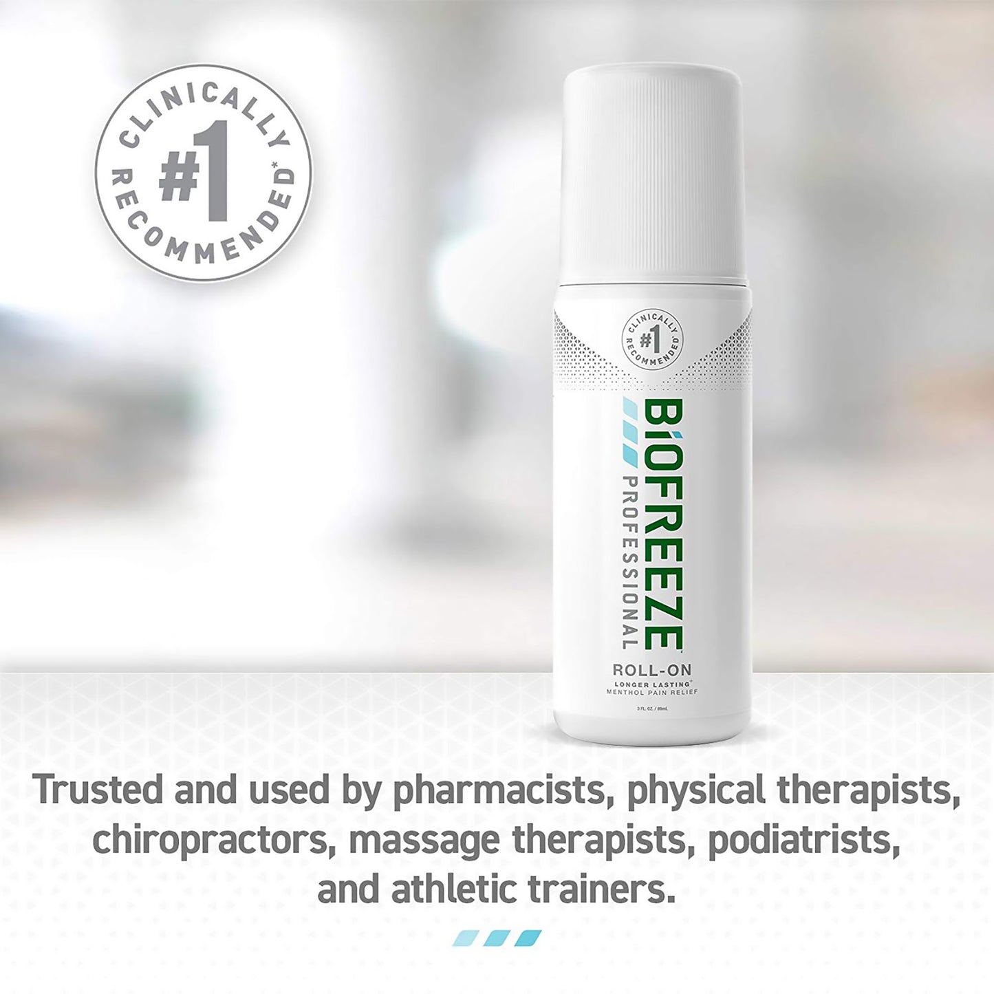 Topical Pain Relief Biofreeze Professional 5% Strength Menthol Topical Gel 3 oz.
