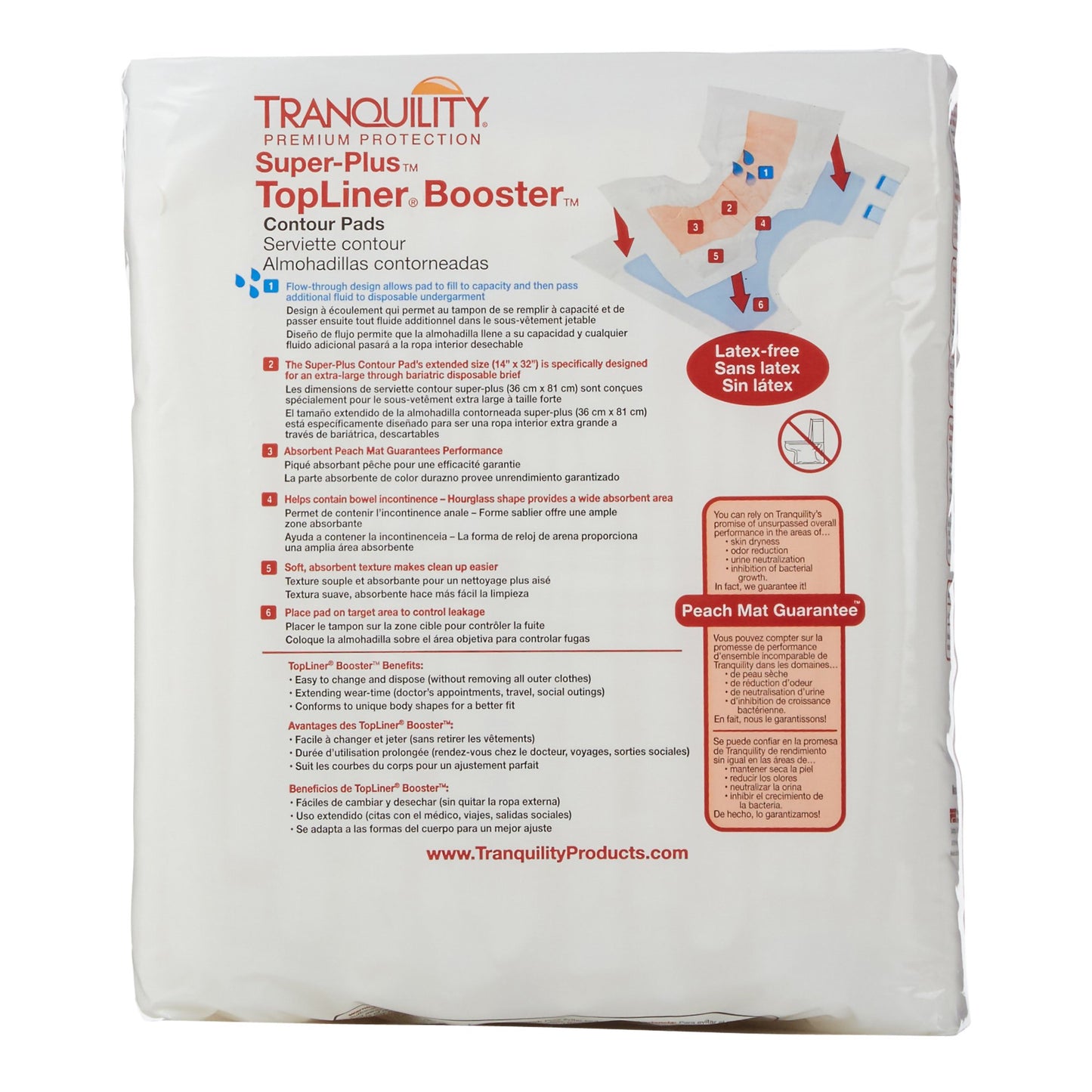 TopLiner™ Super Plus Added Absorbency Incontinence Booster Pad, 32-Inch Length