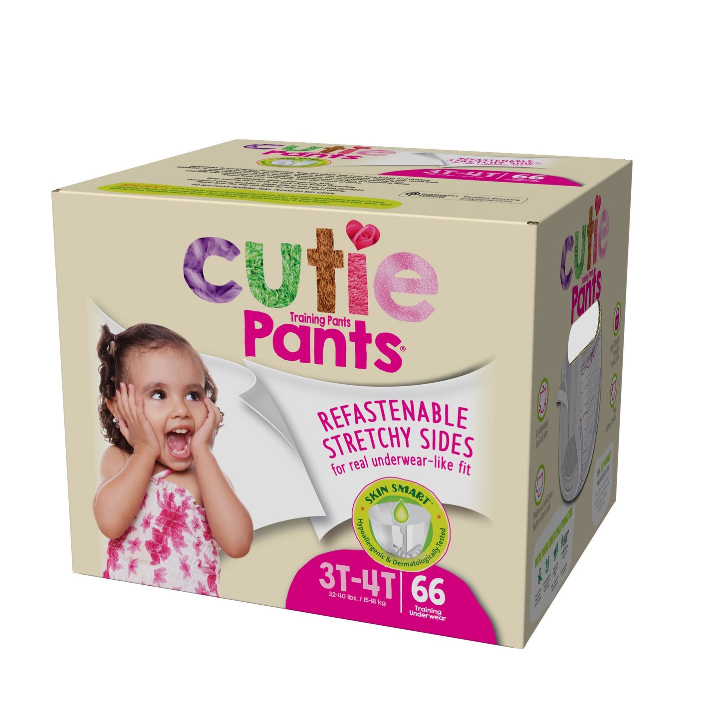 PANTS, TRAINING CUTIE GIRLS 3T-4T (23/BG 4BG/CS)