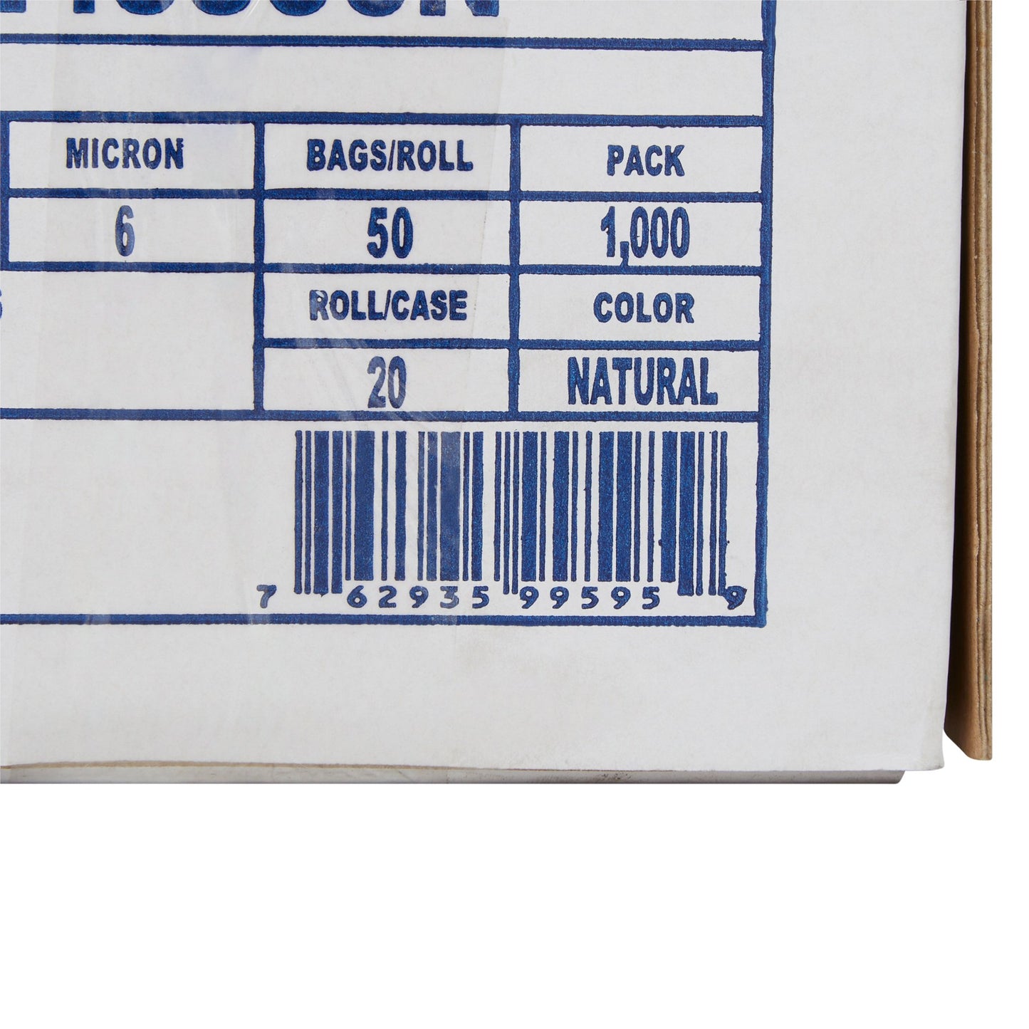 LINER, CAN CLR 6MIC 24"X33" 15GL (1000/CS)