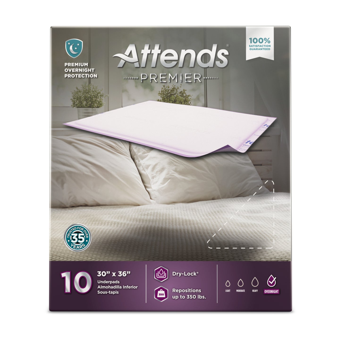 UNDERPAD, ATTENDS PREMIER 30"X36" (10/BG 6BG/CS)