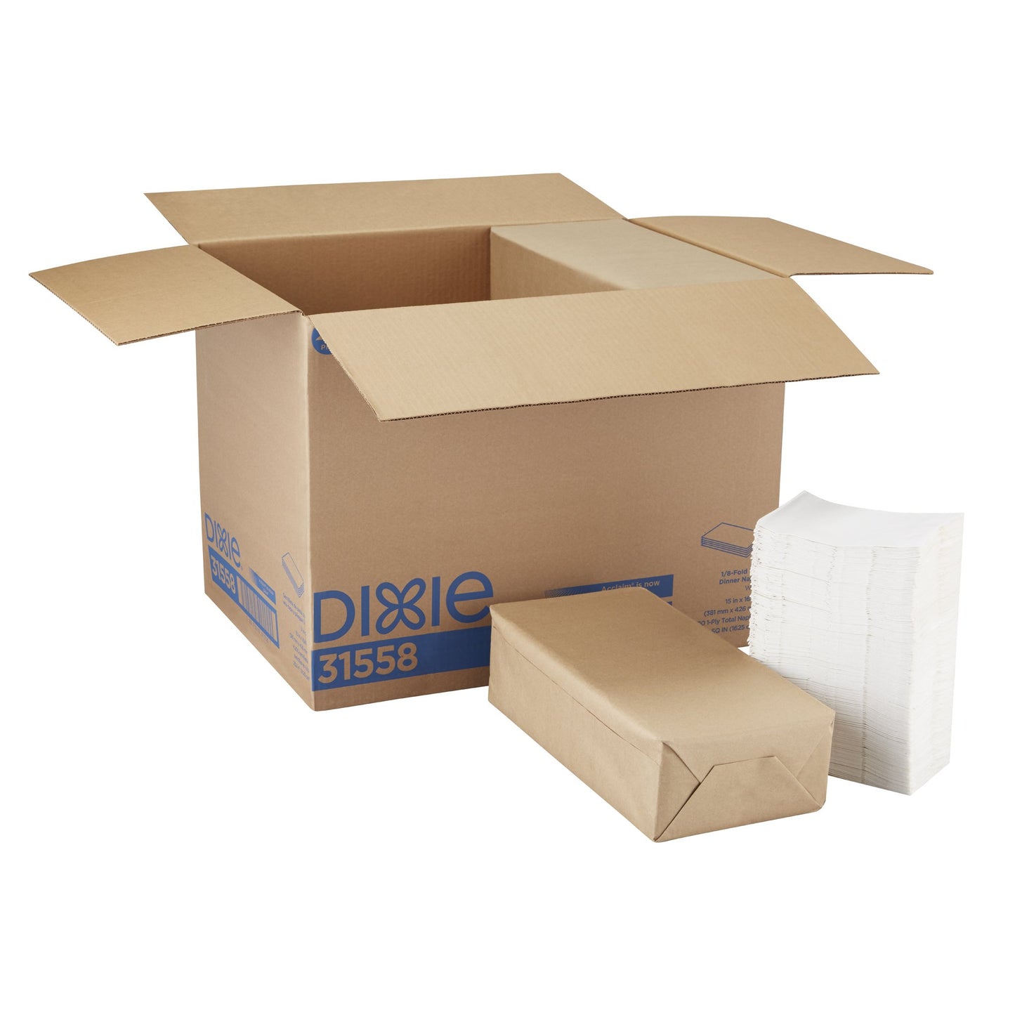 NAPKIN, DINNER WHT 15X17 (350/SL 12SL/CS)