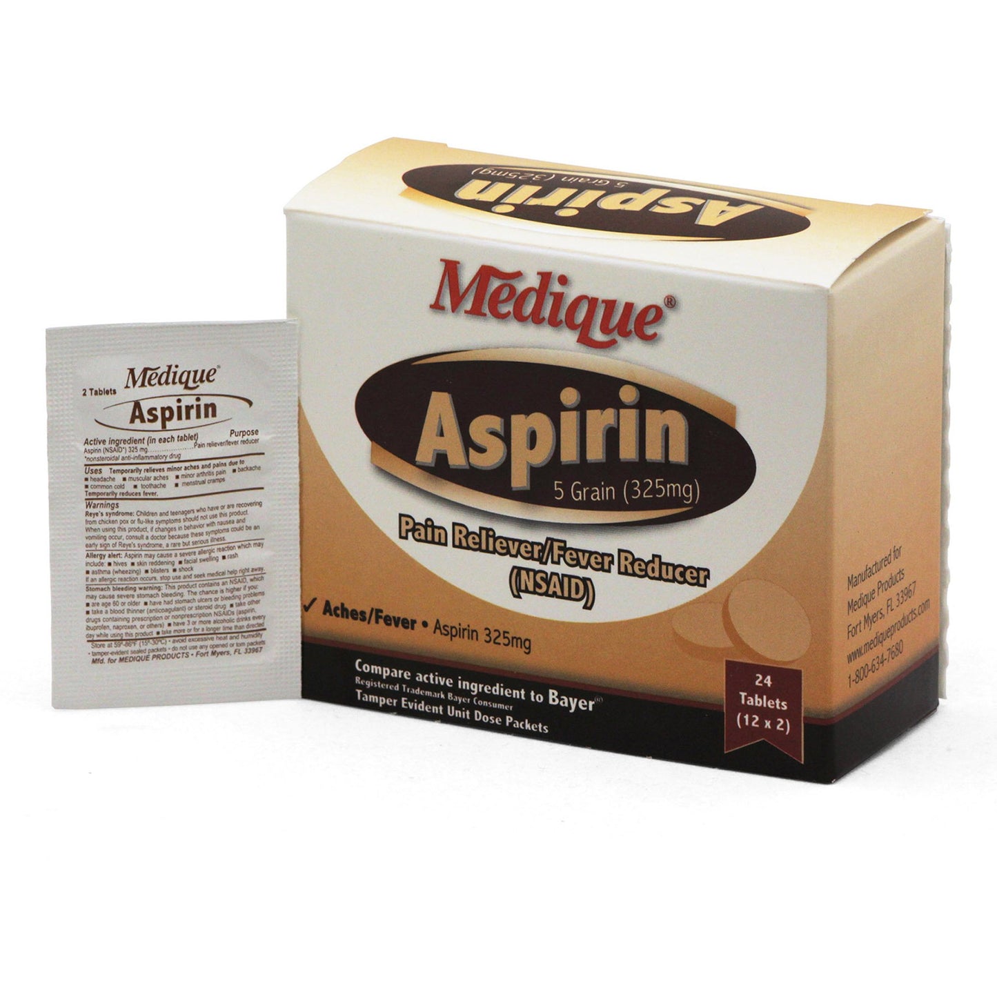ASPRIN, TAB 325MG (24/BX)