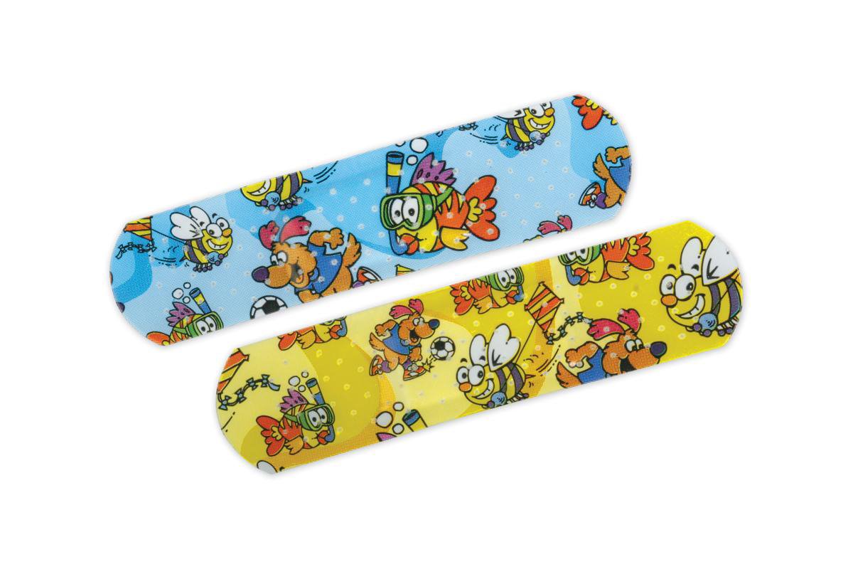 BANDAGE, MEDTOONS ADH STR 3/4"X3" (50/BX 24BX/CS)