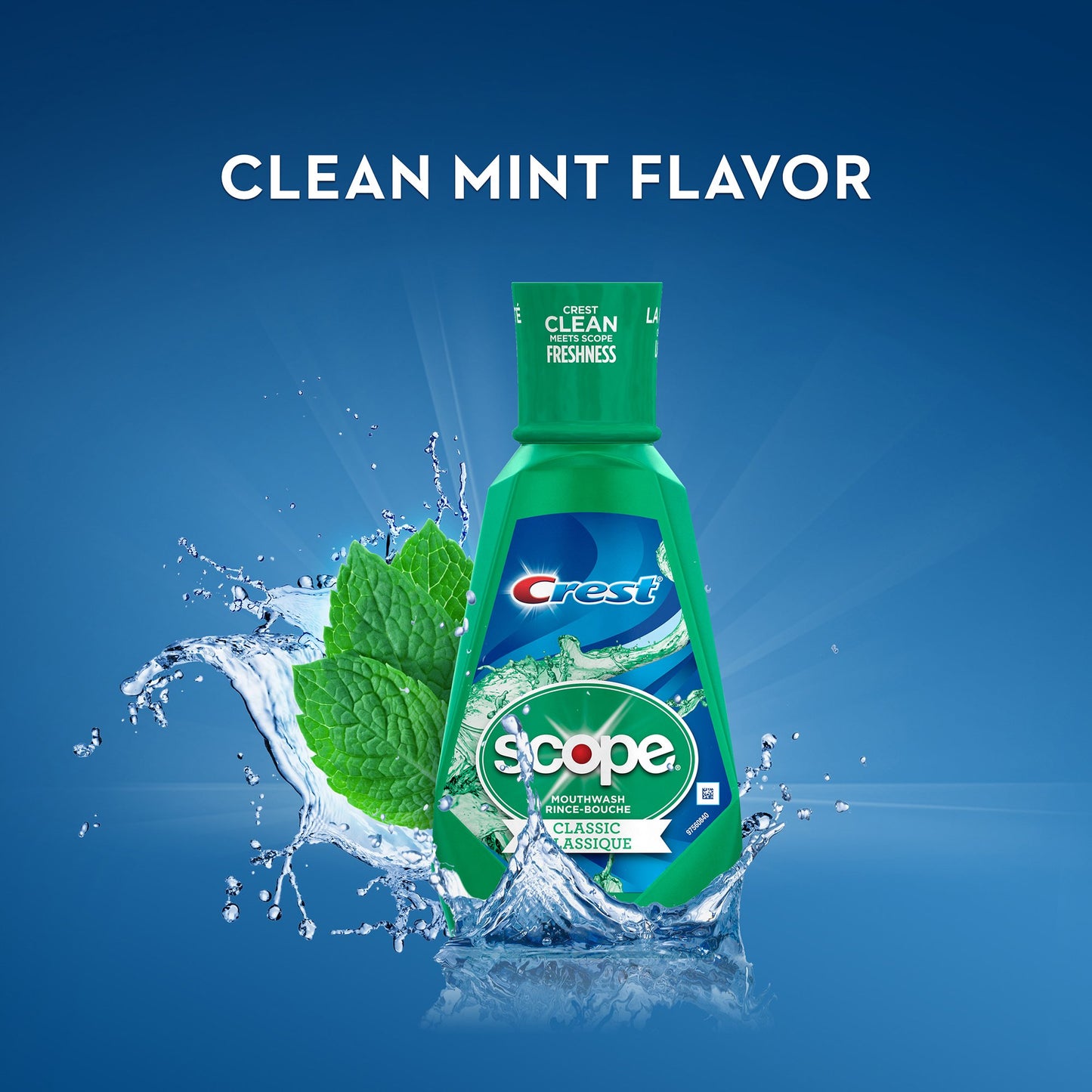 MOUTHWASH, SCOPE 1.2OZ CLASSICPRO RINSE MINT (180/CS)