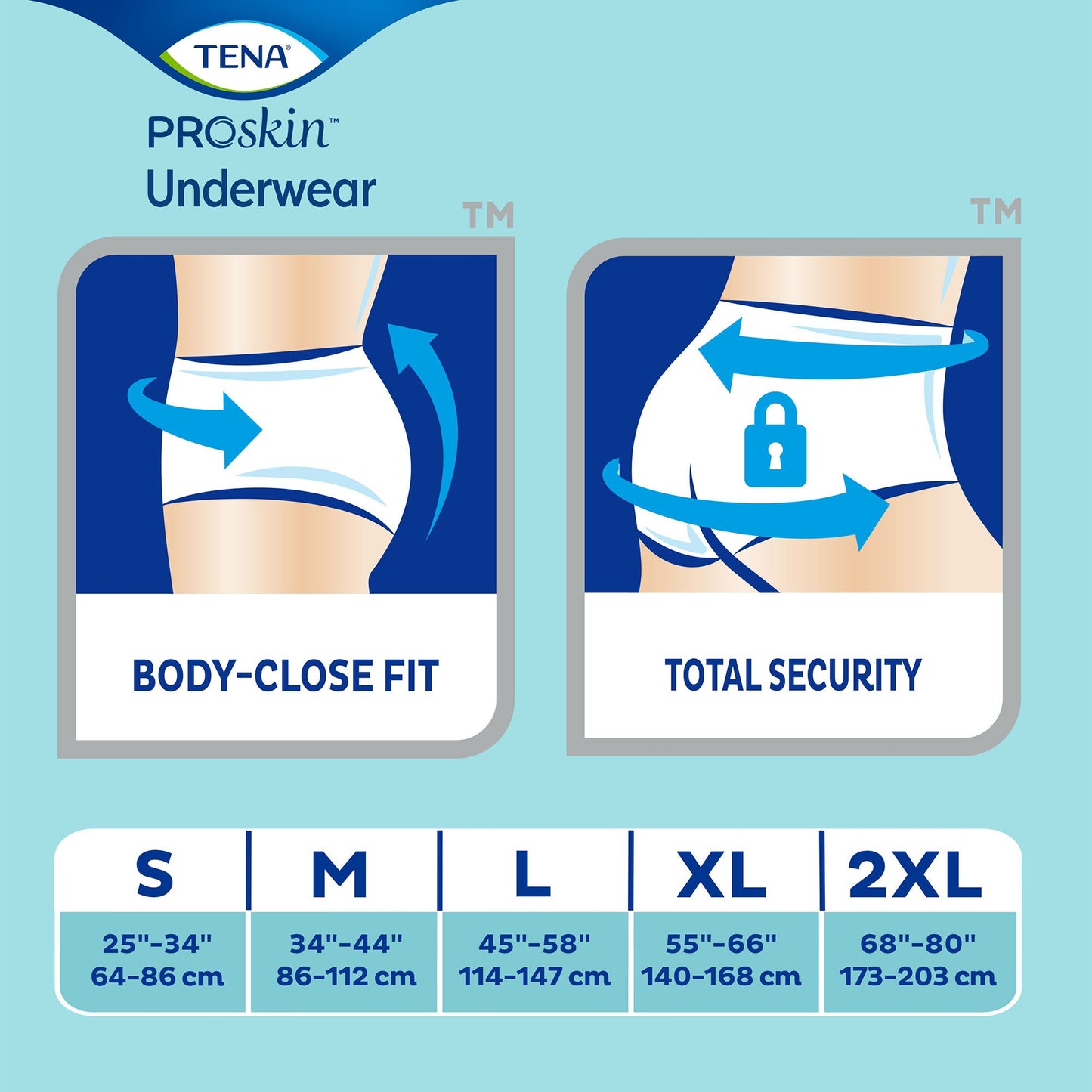 UNDERWEAR, INCONT TENA + UNSX WHT LG (18/PK 4PK/CS)
