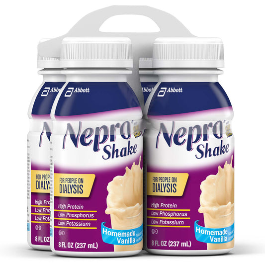 Nepro® with Carbsteady® Vanilla Shake for People on Dialysis, 8-ounce bottle