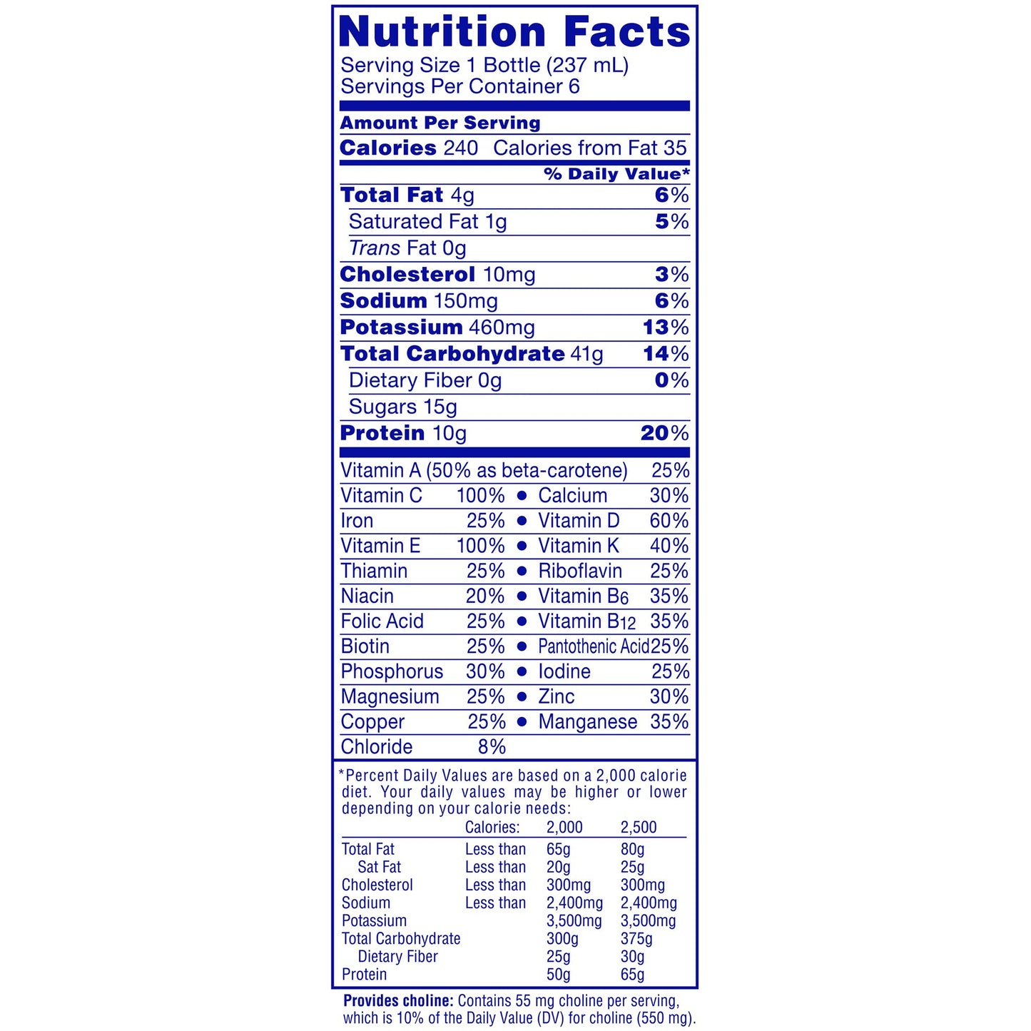 Carnation Breakfast Essentials® Vanilla Nutritional Drink, 8-ounce bottle