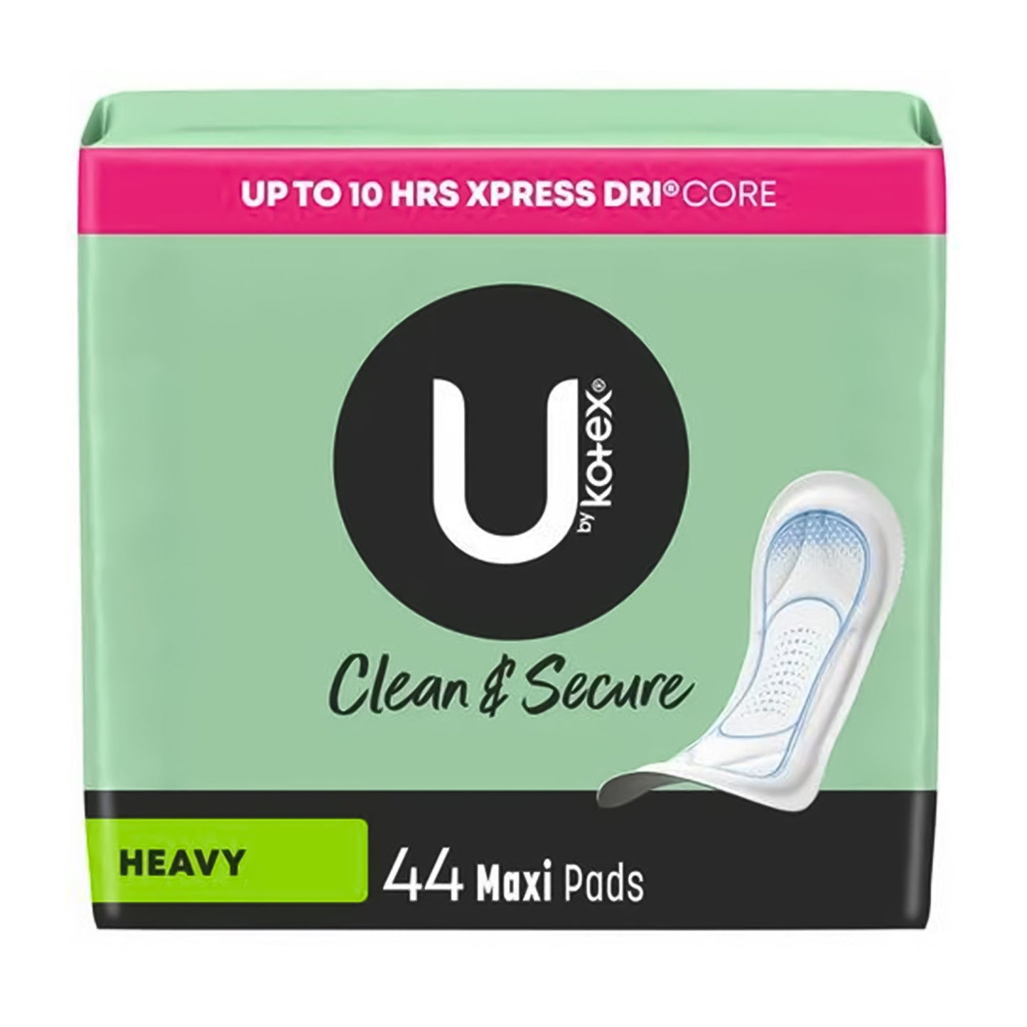 PAD, U BY KOTEX PREM MAXI HEAVY (44/PK 3PK/CS)