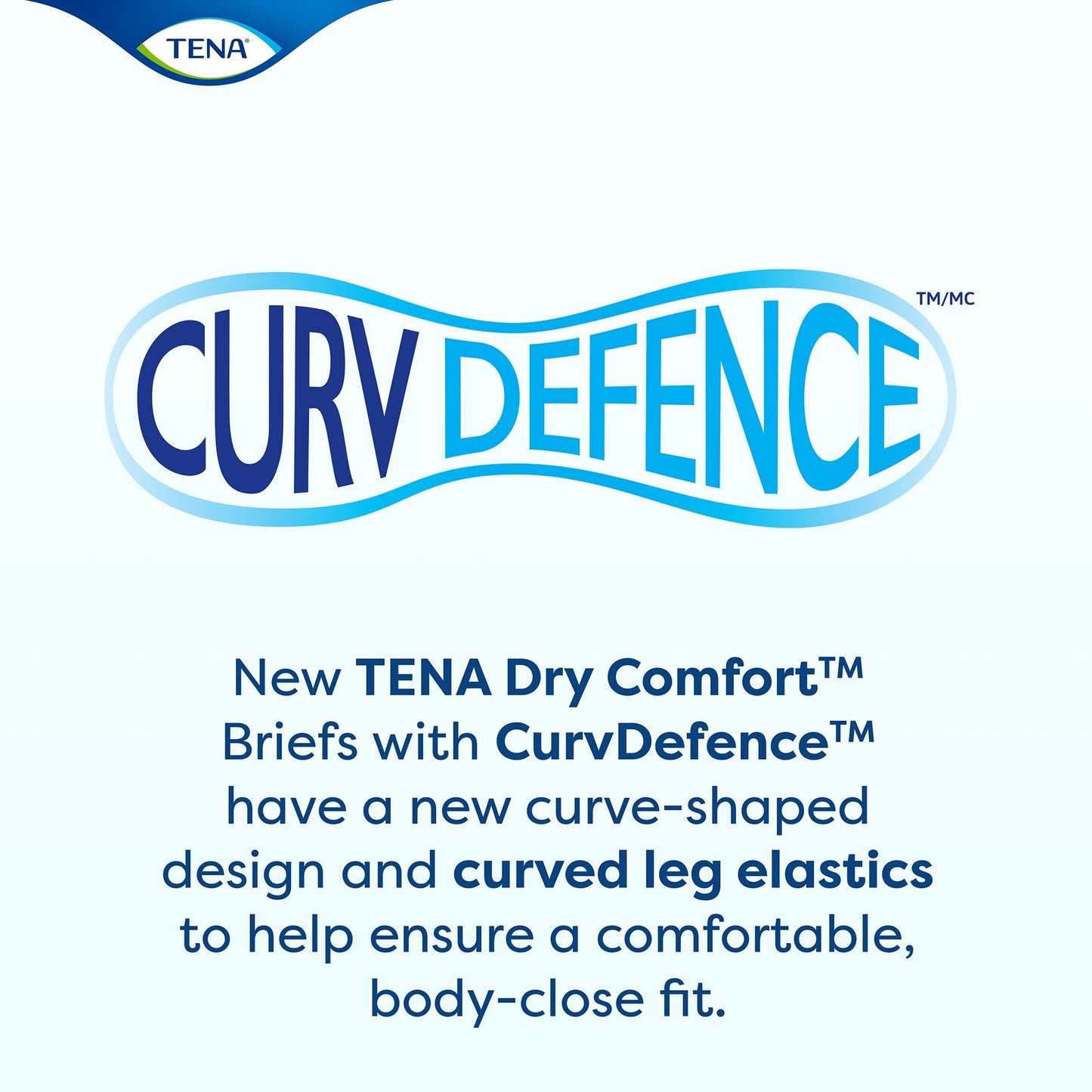 Tena® Dry Comfort™ Briefs with Curvdefence™ Extra Large, 52 – 62 Inch Five Drops