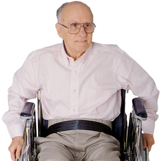SkiL-Care™ Econo-Belt Wheelchair Safety Belt, 2 x 50 Inch, Black