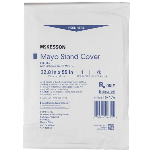 McKesson Mayo Stand Cover, 22-4/5 x 55-1/2 Inch