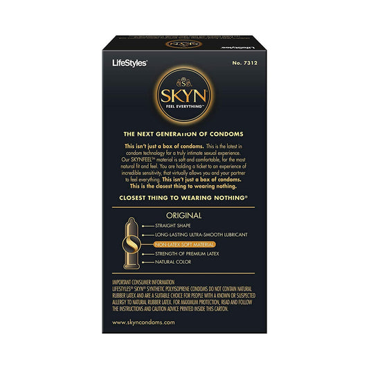 CONDOM, LIFESTYLE SKYN POLYISOPRENE LUB (12/BX)