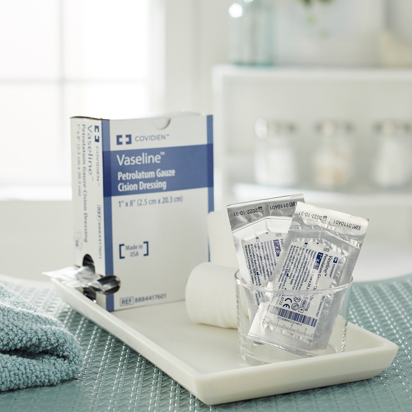 Vaseline® Petrolatum Impregnated Dressing, 1 x 8 Inch
