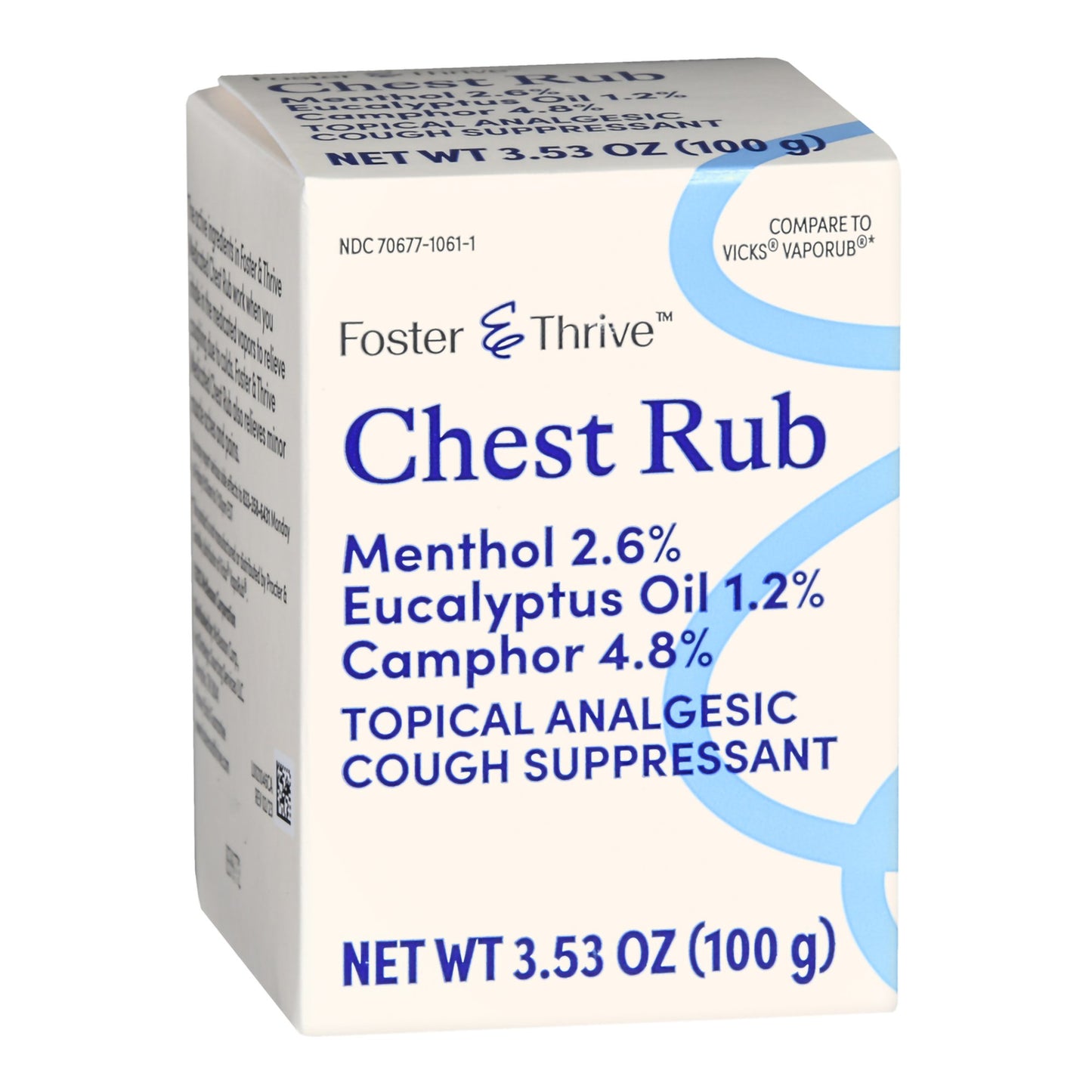 Foster & Thrive™ Chest Rub 2.6% Menthol 1.2% Eucalyptus Oil 4.8% Camphor