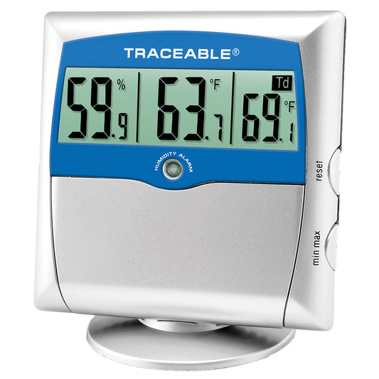 THERMOMETER HYGROMETER DIG MIN/MAX DEW POINT TRACEABLE