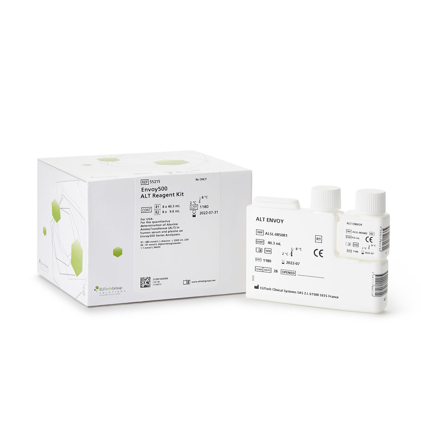 Envoy® 500 Reagent Kit for use with Envoy 500 Chemistry System, ALT test