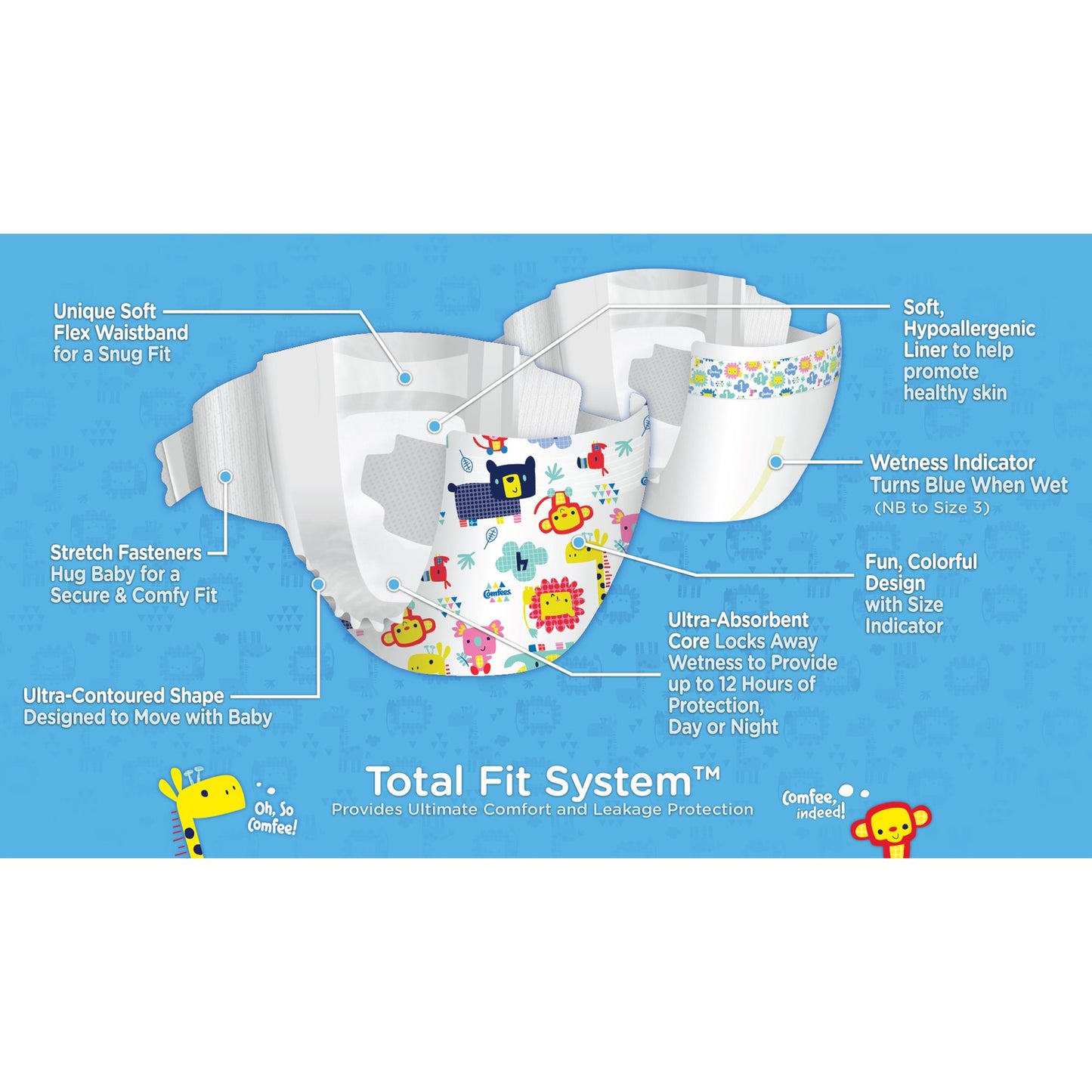 DIAPER, BABY COMFEES SZ2 (42/BG 4BG/CS)