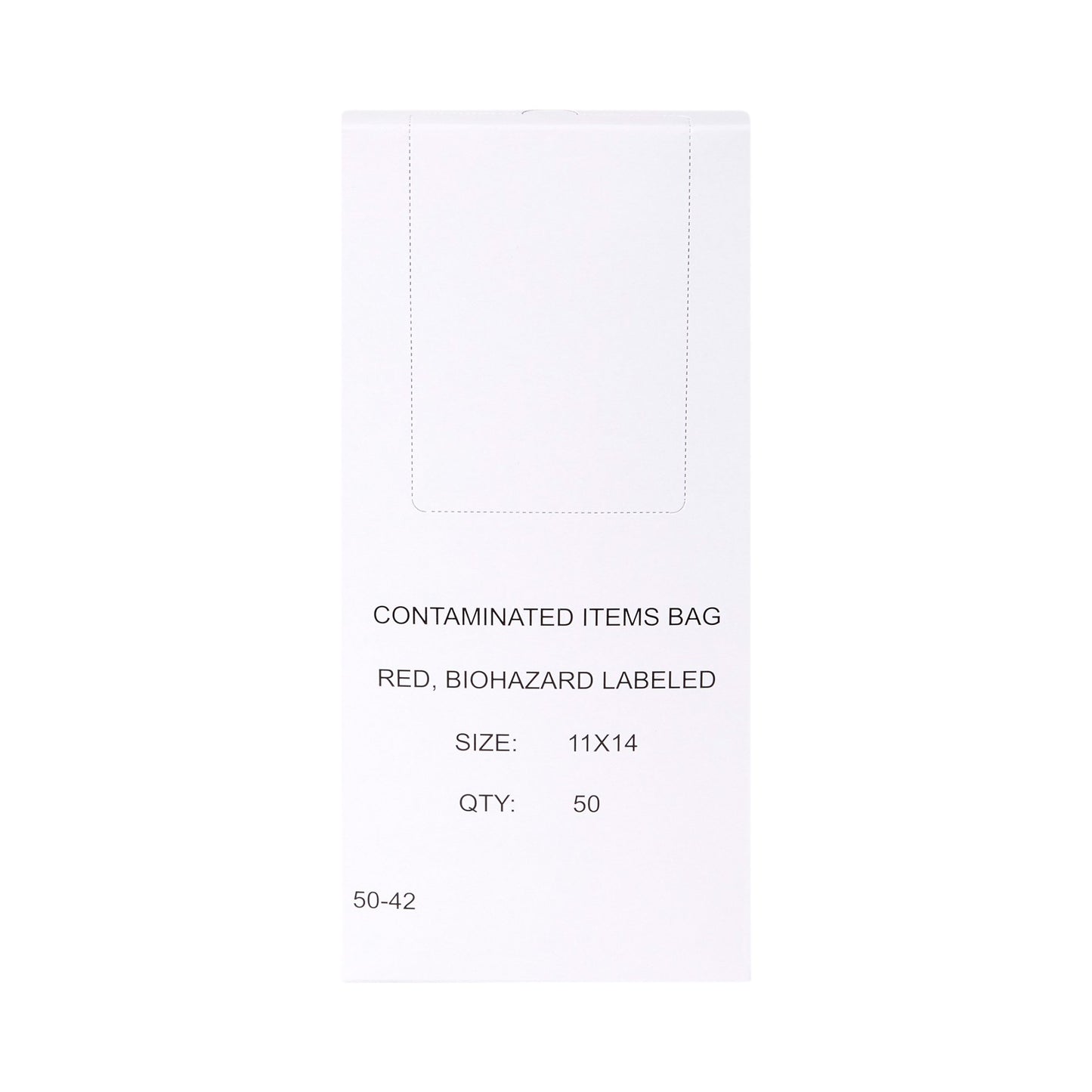 BAG, BIOHAZ GSET SL RED 11X14 1-3GL 1.5MIL (50/BX) MGM03