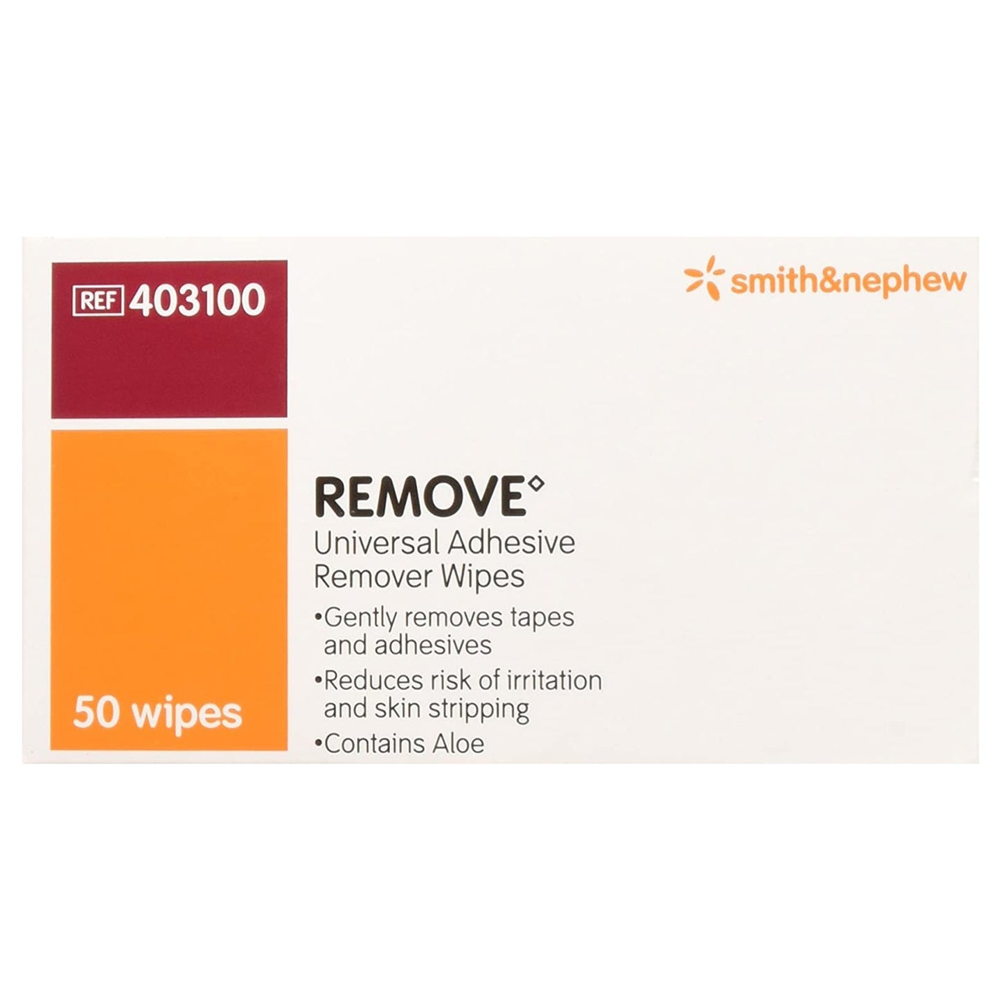 WIPE, ADHESIVE REMOVER (50/BX)