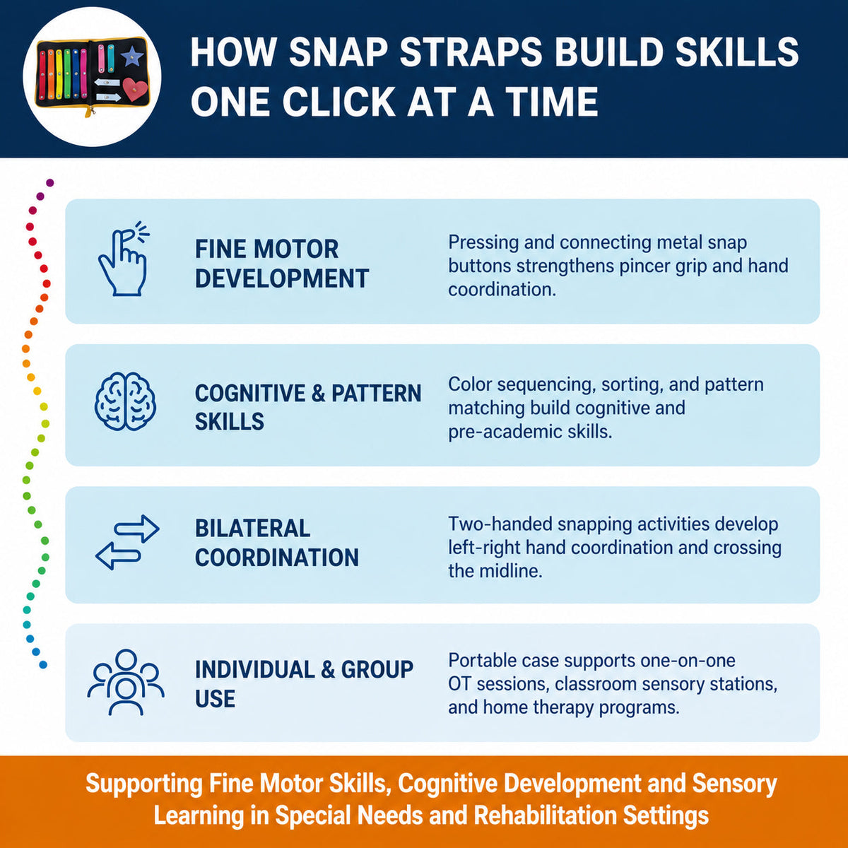 Skil-Care Snap Straps