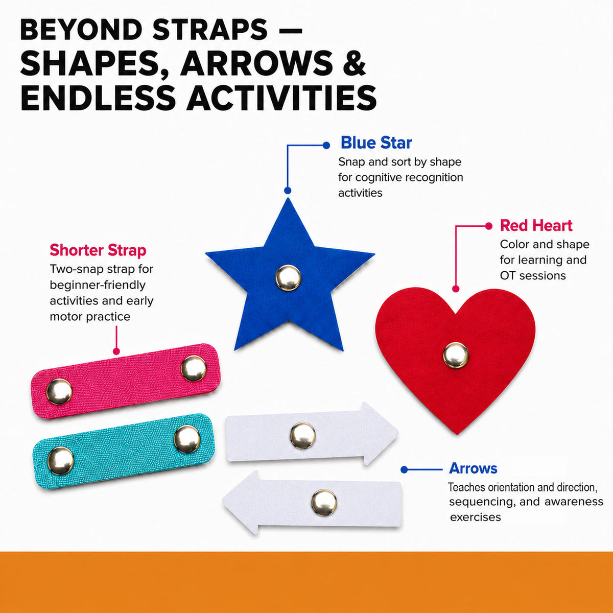Skil-Care Snap Straps