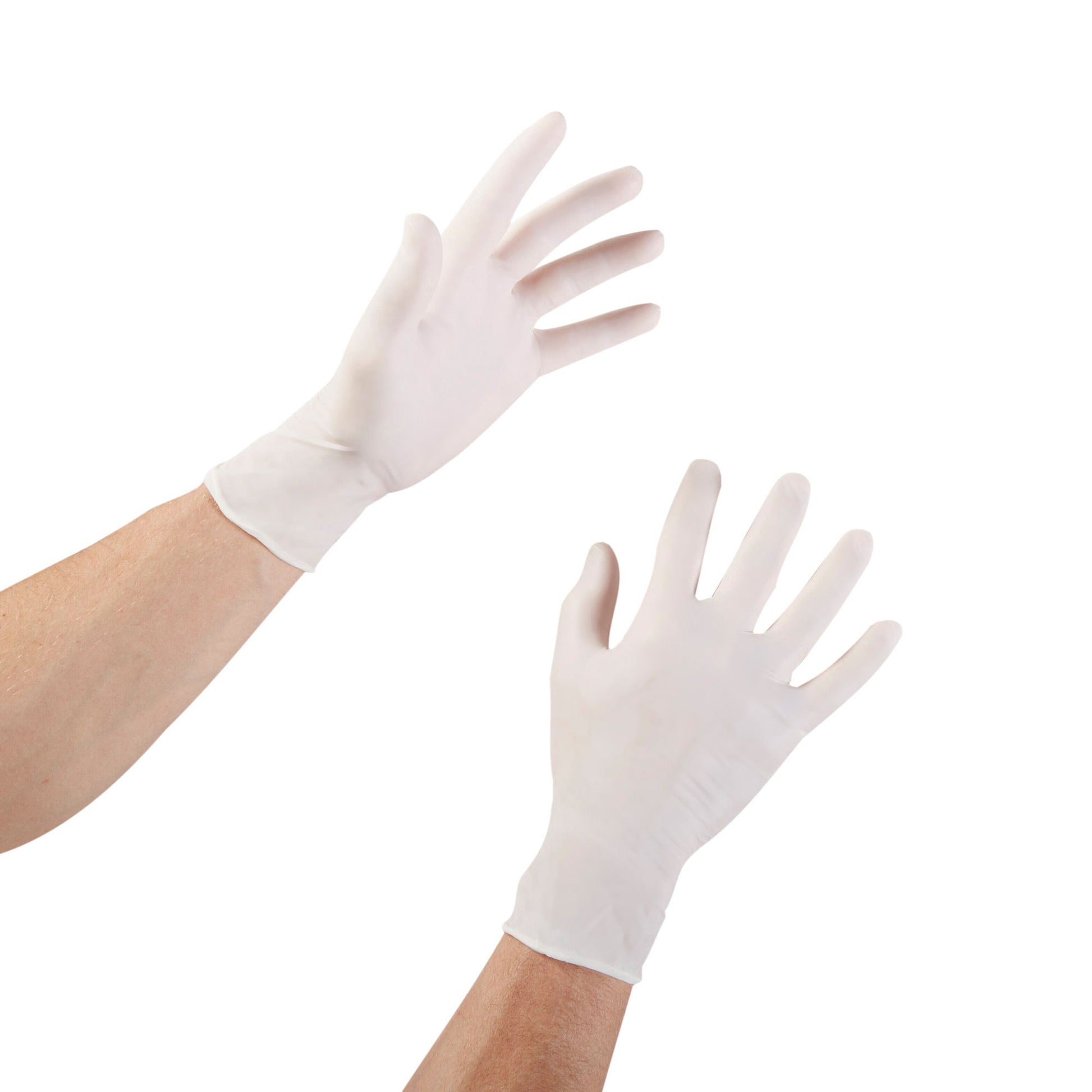 McKesson Confiderm 4.5C Latex Exam Gloves X-Large NonSterile Ivory Fully Textured 100 per Box