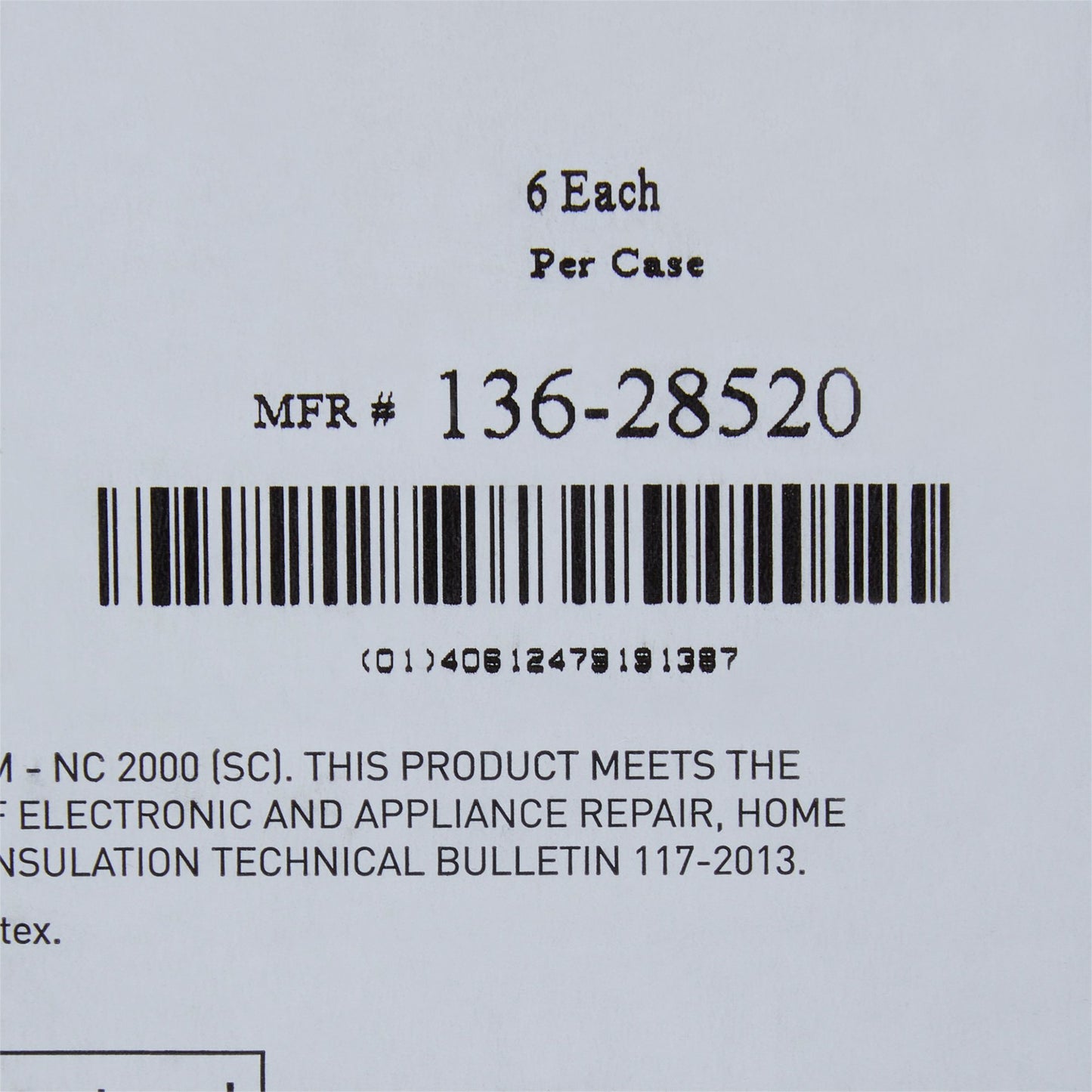 PAD, DECUB 33X72X4" (6/CS)